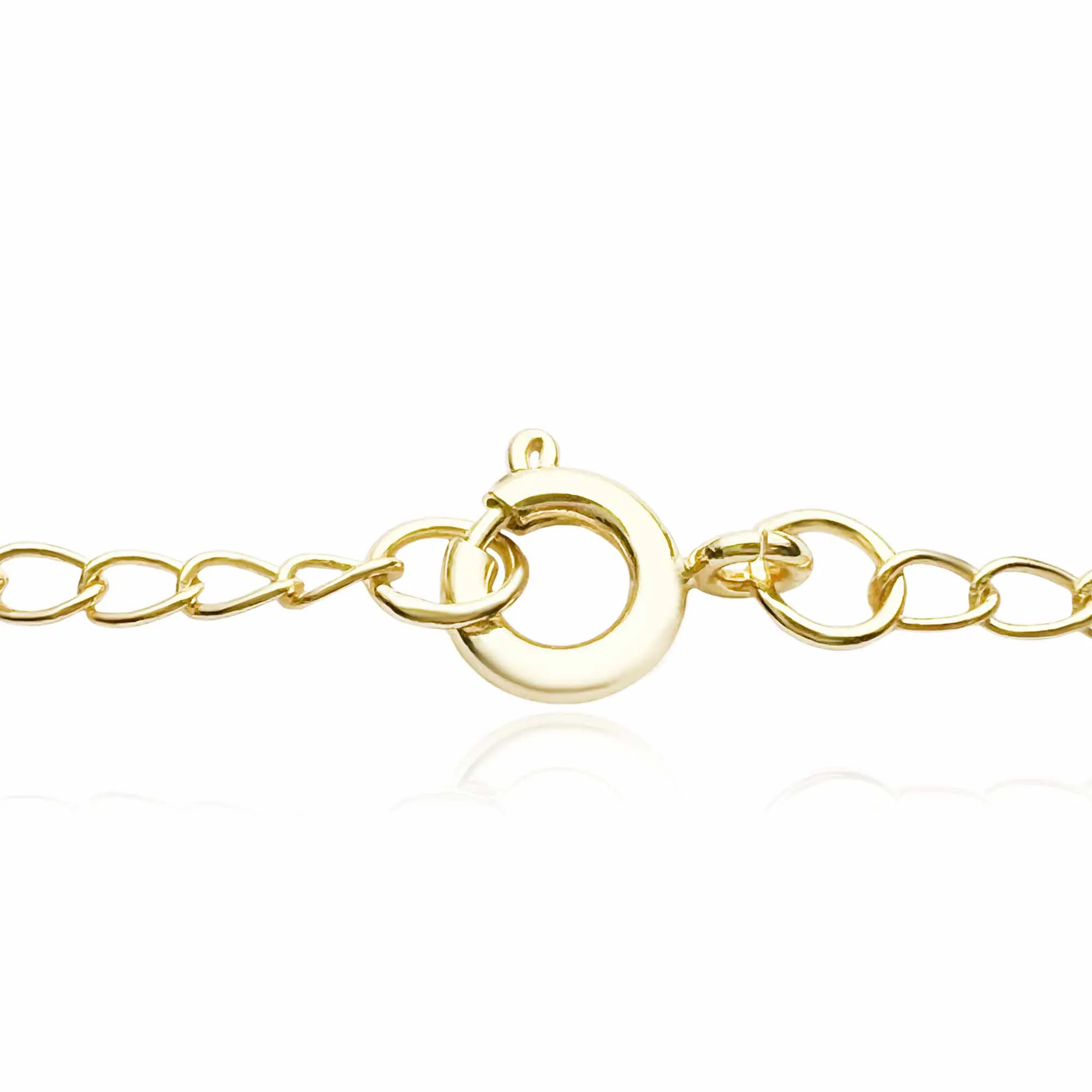 Extensor 2,4mm 10cm (Fecho Tradicional) (1,1g) (Banho Ouro 18k)