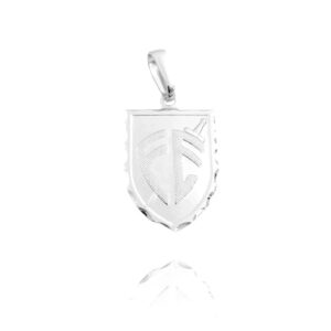 Pingente Escudo da Fé (2,4g) (2,5cmX1,6cm) (PRATA 925 MACIÇA)